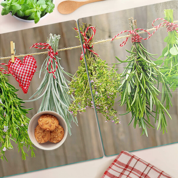 Chopping board Herbs on a string