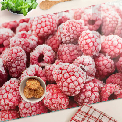 Chopping board Raspberries in a fresh version
