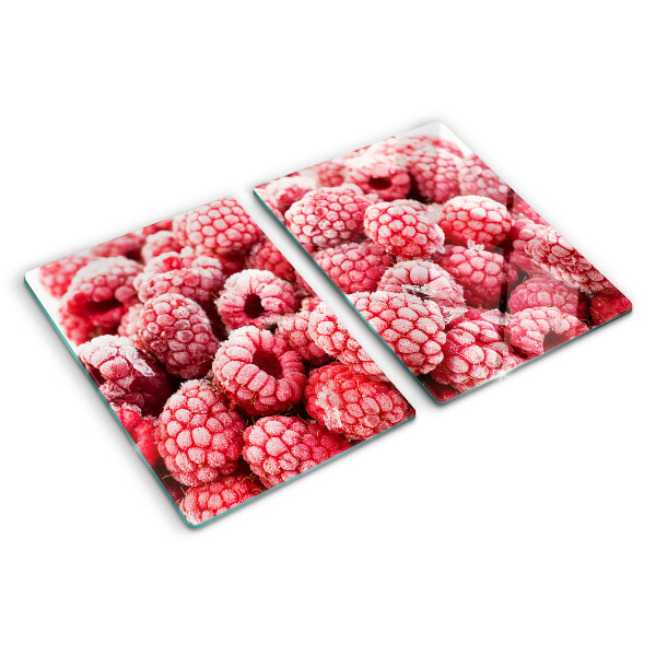 Chopping board Raspberries in a fresh version