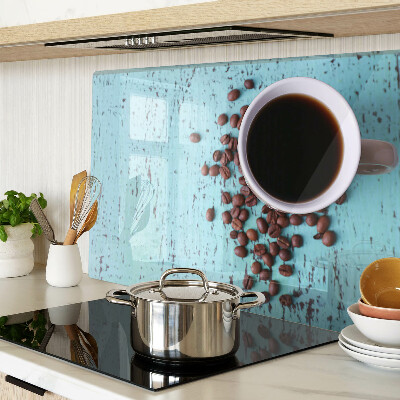 Glass chopping board Coffee and coffee beans