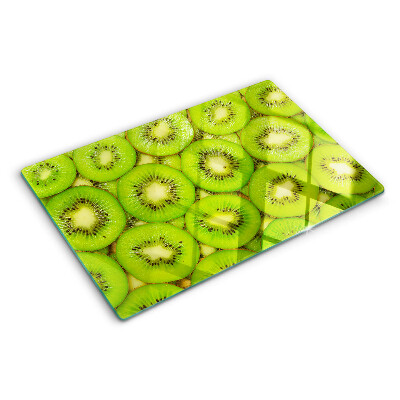 Glass cutting board Kiwi slices