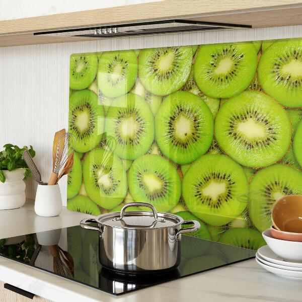 Glass cutting board Kiwi slices