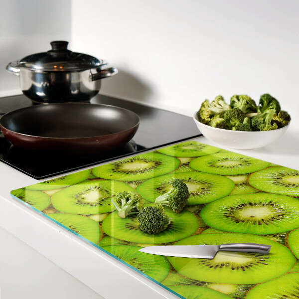 Glass cutting board Kiwi slices