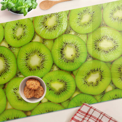 Glass cutting board Kiwi slices