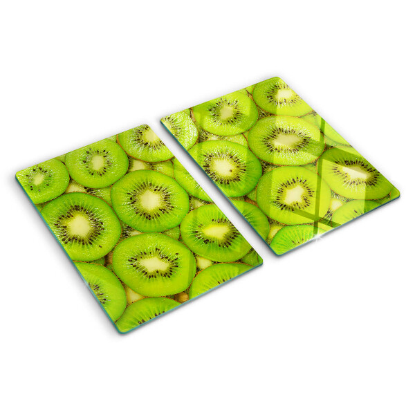 Glass cutting board Kiwi slices