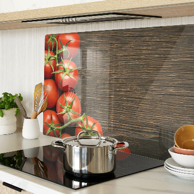 Cutting board Tomatoes on a wood background