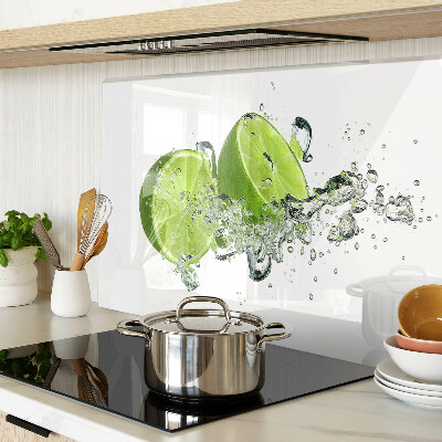 Glass cutting board Lemons in Bubble Water