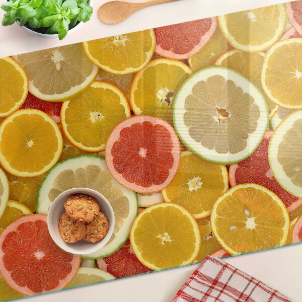 Chopping board Citrus fruits in rainbow colors