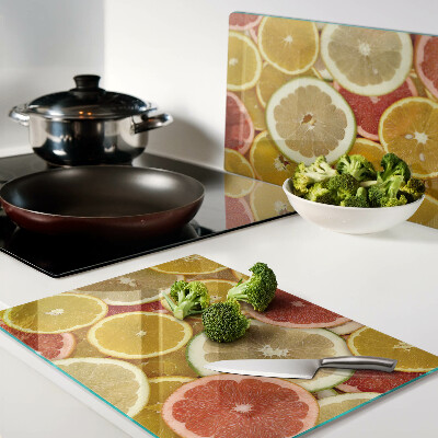 Chopping board Citrus fruits in rainbow colors