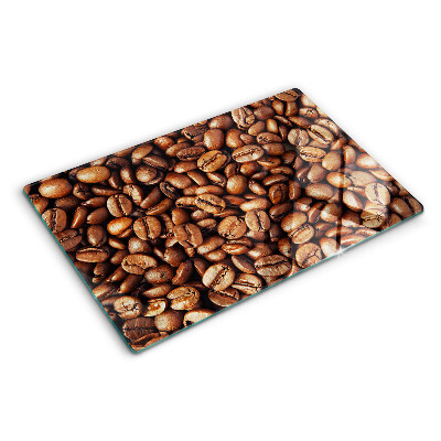 Glass chopping board Coffee beans