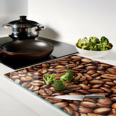 Glass chopping board Coffee beans