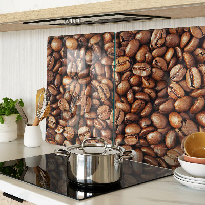 Glass chopping board Coffee beans