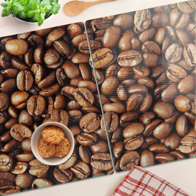 Glass chopping board Coffee beans