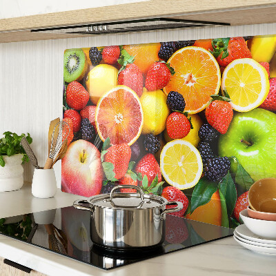 Cutting board Tropical fruits and berries