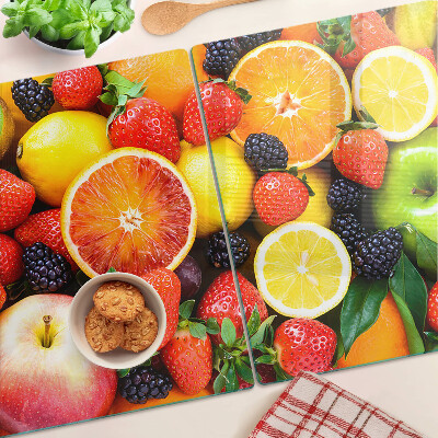 Cutting board Tropical fruits and berries