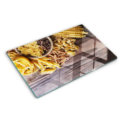 Chopping board Pasta and wooden accents