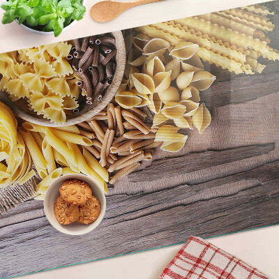 Chopping board Pasta and wooden accents
