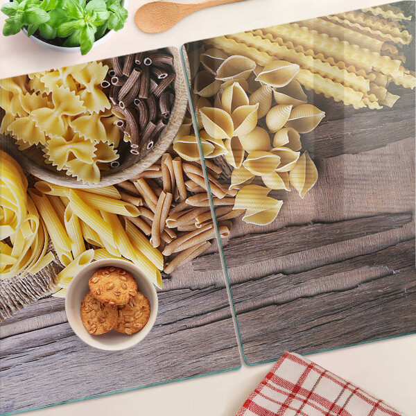 Chopping board Pasta and wooden accents