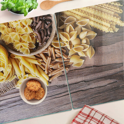 Chopping board Pasta and wooden accents