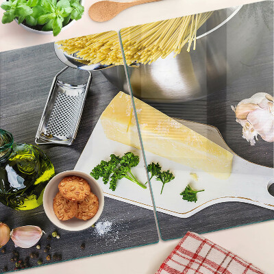 Glass chopping board Kitchen accessories and ingredients