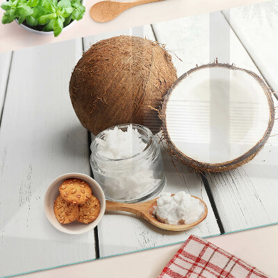 Glass kitchen board Coconut and its products