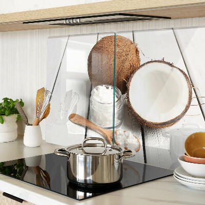 Glass kitchen board Coconut and its products