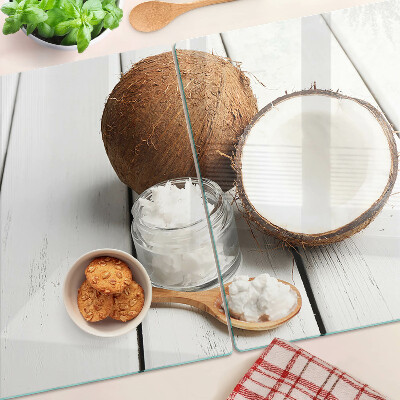 Glass kitchen board Coconut and its products