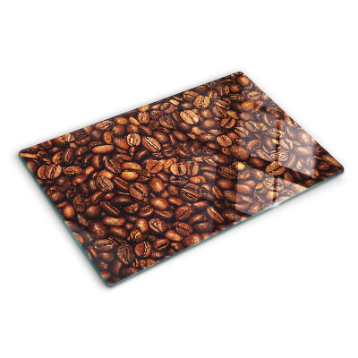 Glass cutting board Coffee beans