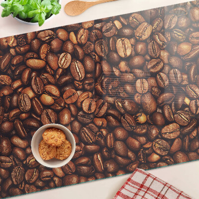 Glass cutting board Coffee beans