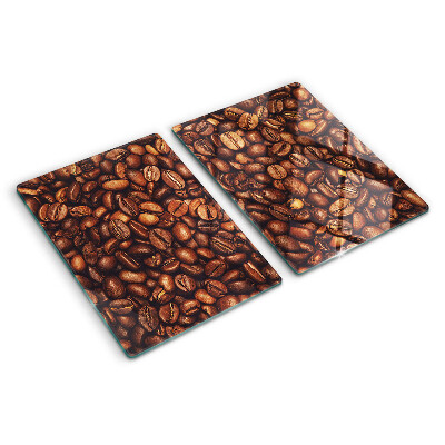 Glass cutting board Coffee beans