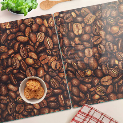 Glass cutting board Coffee beans