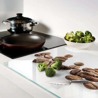 Glass kitchen board Coffee beans