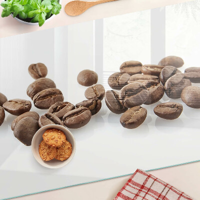 Glass kitchen board Coffee beans