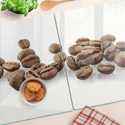 Glass kitchen board Coffee beans