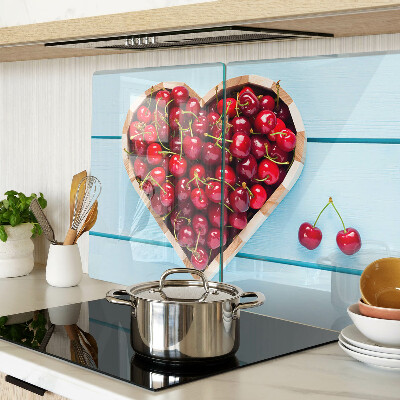 Chopping board Cherries in the heart