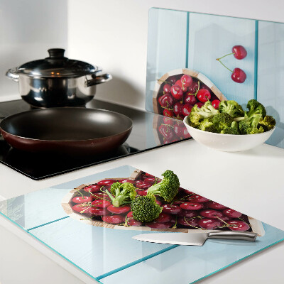 Chopping board Cherries in the heart