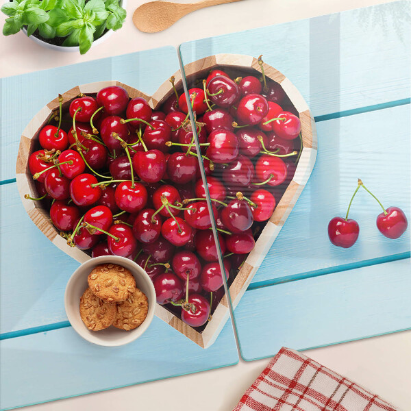 Chopping board Cherries in the heart