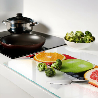 Cutting board Citrus fruits in pastel colors
