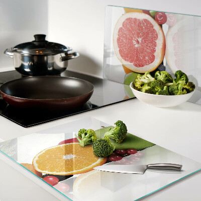 Cutting board Citrus fruits in pastel colors