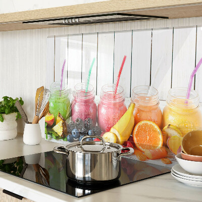 Chopping board glass Fruit cocktails with additions