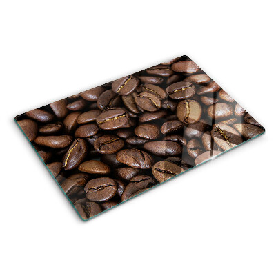 Glass cutting board Coffee beans