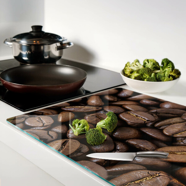 Glass cutting board Coffee beans