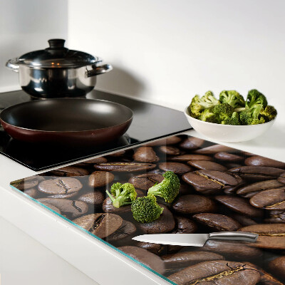 Glass cutting board Coffee beans