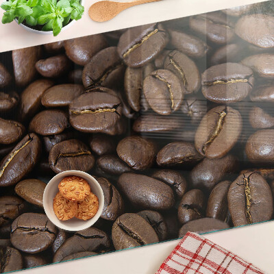 Glass cutting board Coffee beans