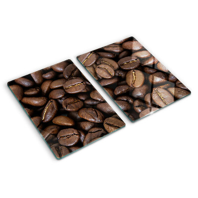 Glass cutting board Coffee beans