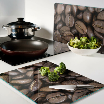 Glass cutting board Coffee beans