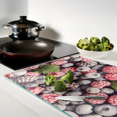 Chopping board glass Forest fruits