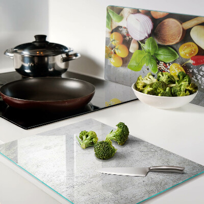 Cutting board Kitchen ingredients and herbs