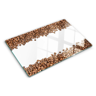 Glass cutting board Coffee beans
