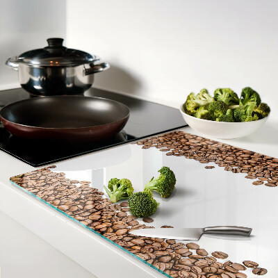 Glass cutting board Coffee beans